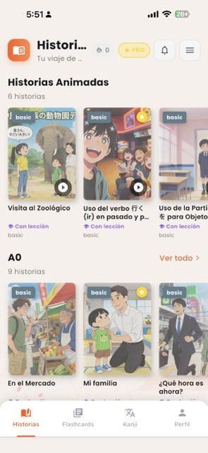 Biblioteca de historias