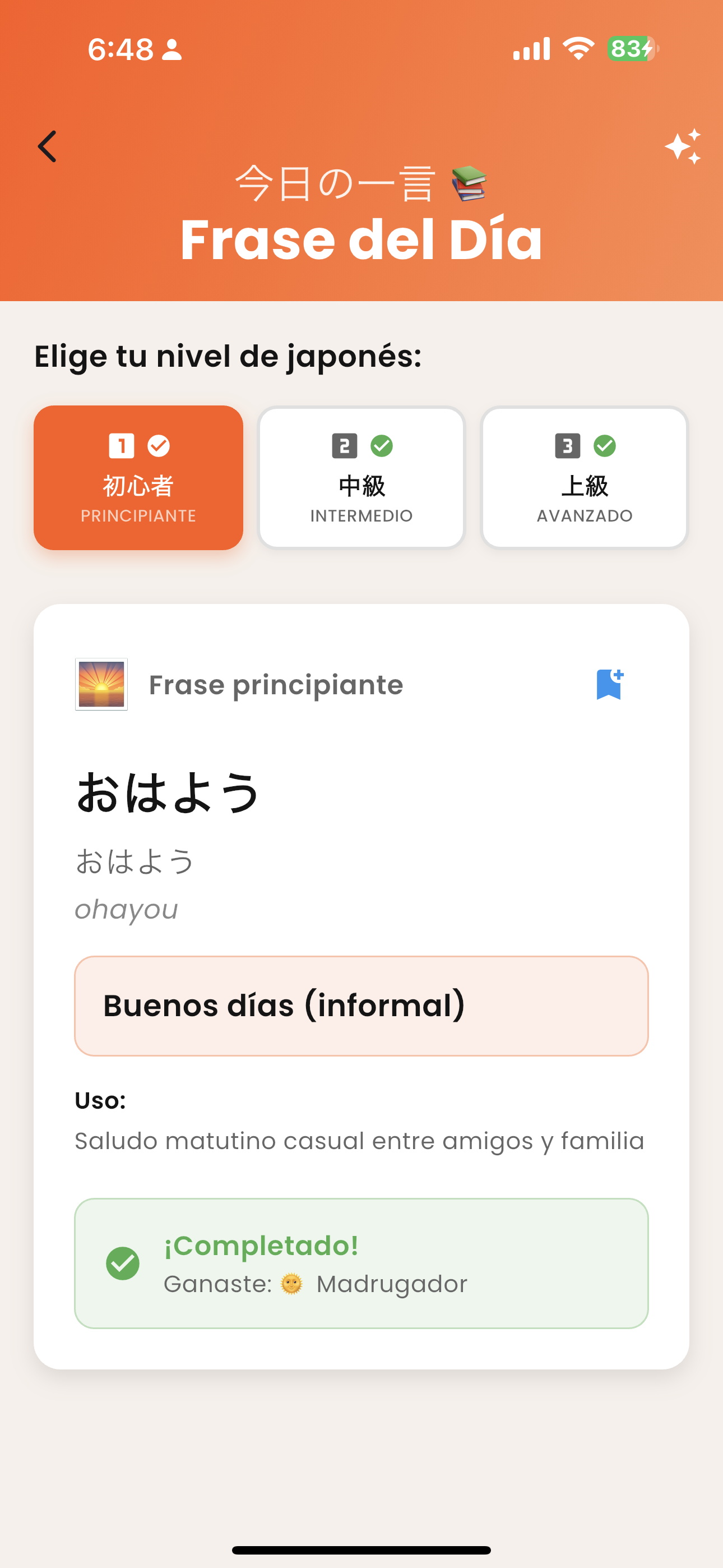 Configuraciones de la app