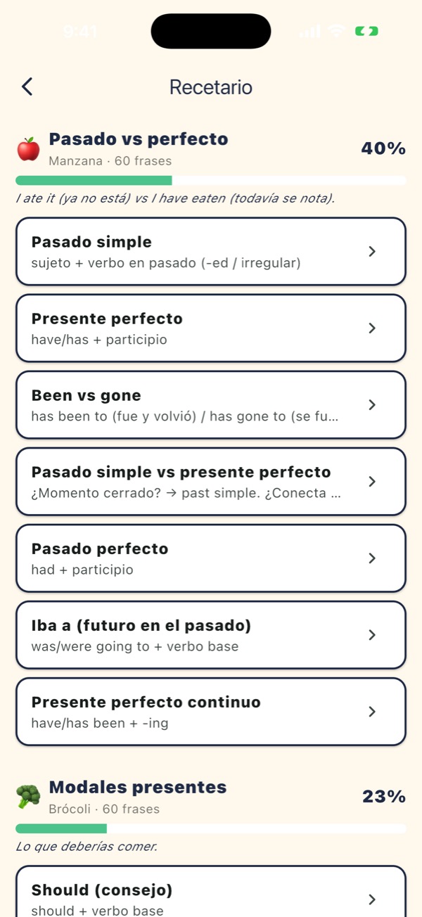 Repasa lo que fallas